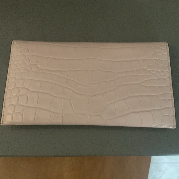 Tory Burch Pink Alligator Crocodile Juliette Wallet - Picture 3 of 4
